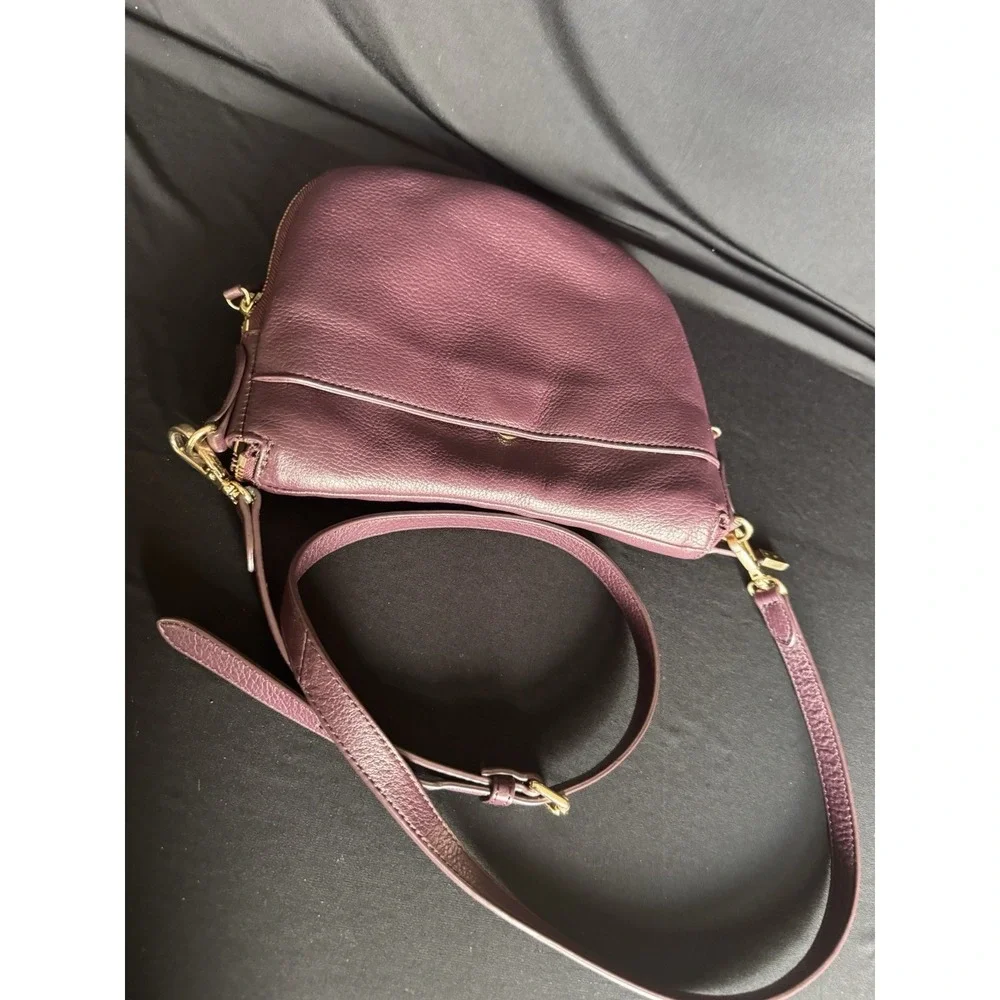 Vince Camuto Purple Pebbled Crossbody Crossbody